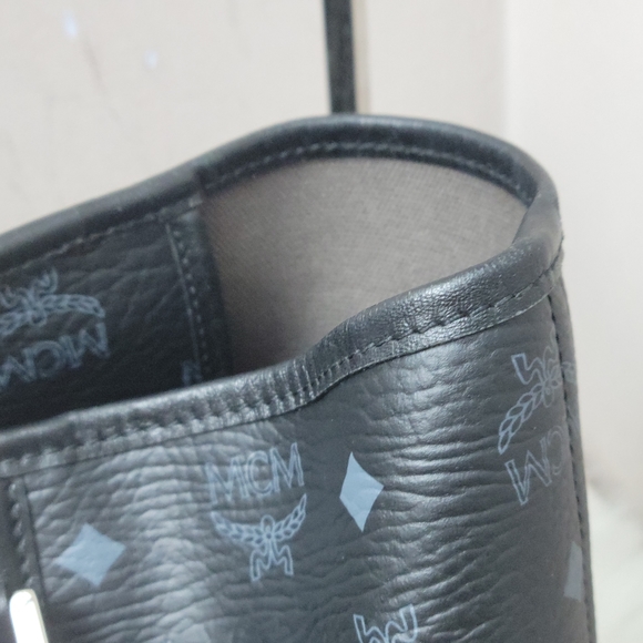 100% Authentic MCM black shopper tote set - Picture 8 of 16